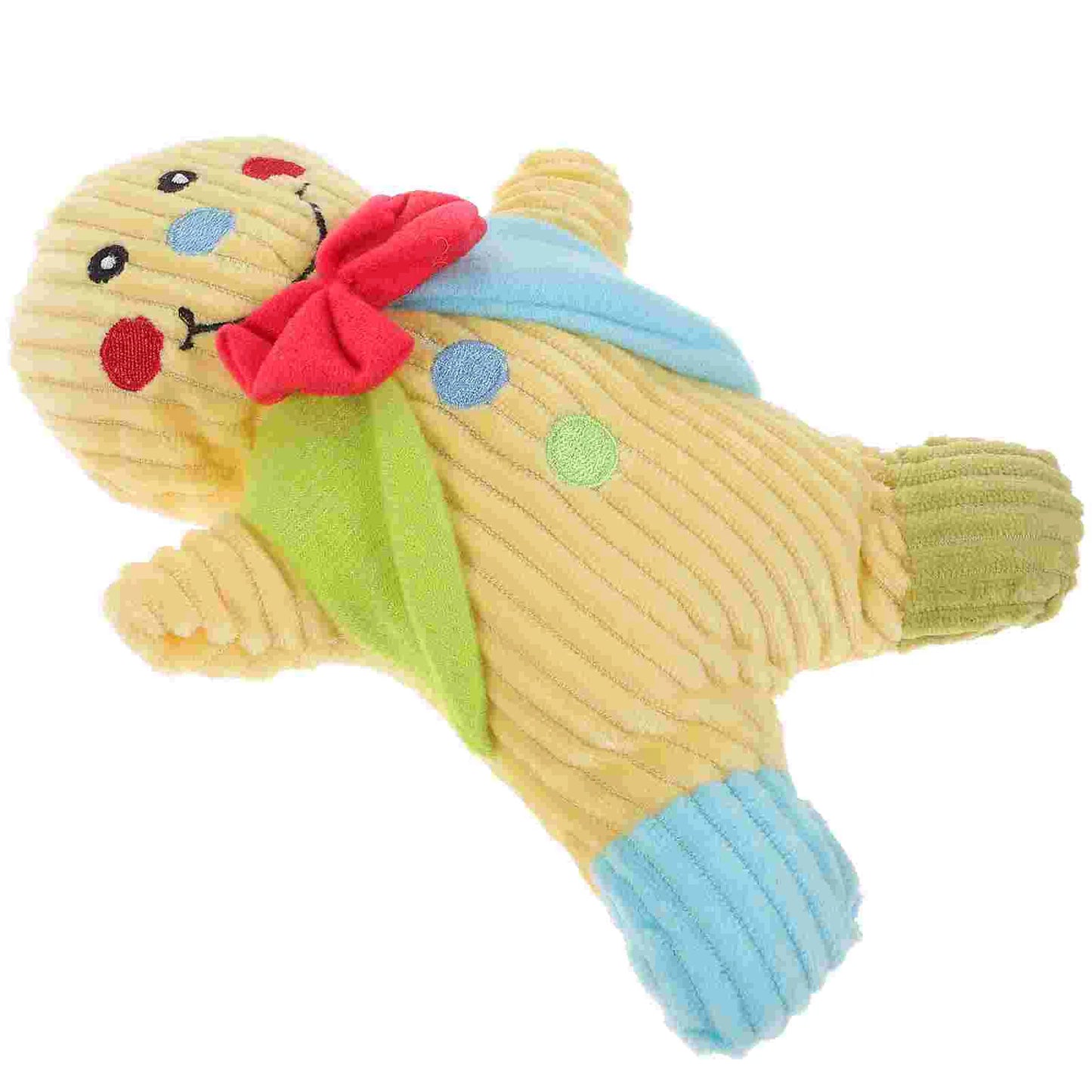 Vocalize Gingerbread Man Toy Stuffed Pet Plush Christmas Dog Squeaky